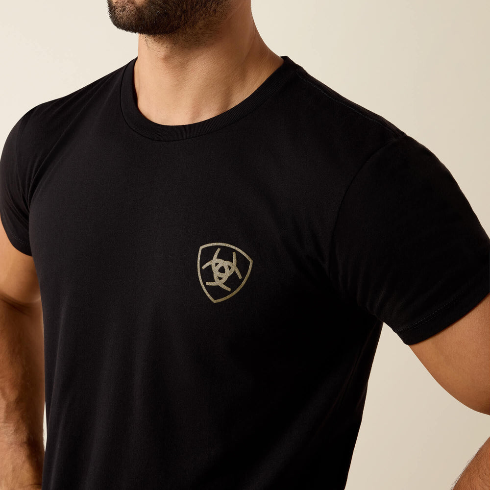 Ariat Banner Badge T-Shirt Men - BLACK