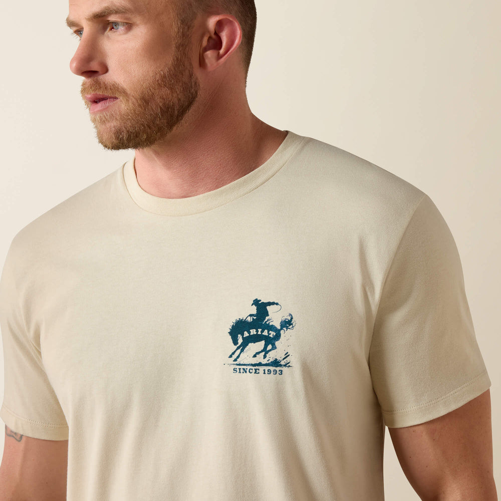 Ariat Split Freedom Painted Classic Fit T-Shirt Men - NATURAL
