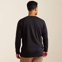 Rebar Cotton Strong Standard Logo Pocket T-Shirt Men - BLACK/WHITE