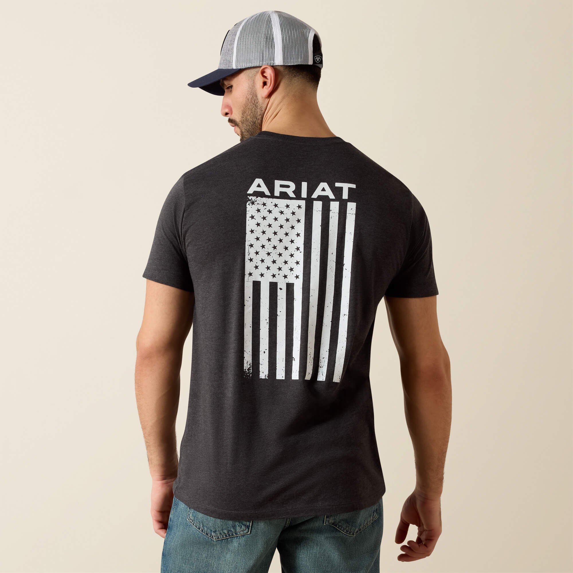 Ariat Freedom T-Shirt Men - CHARCOAL HEATHER