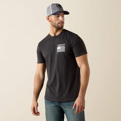 Ariat Freedom T-Shirt Men - CHARCOAL HEATHER