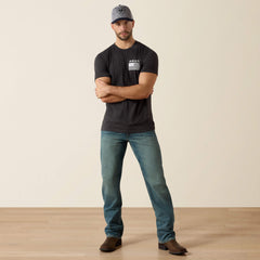 Ariat Freedom T-Shirt Men - CHARCOAL HEATHER