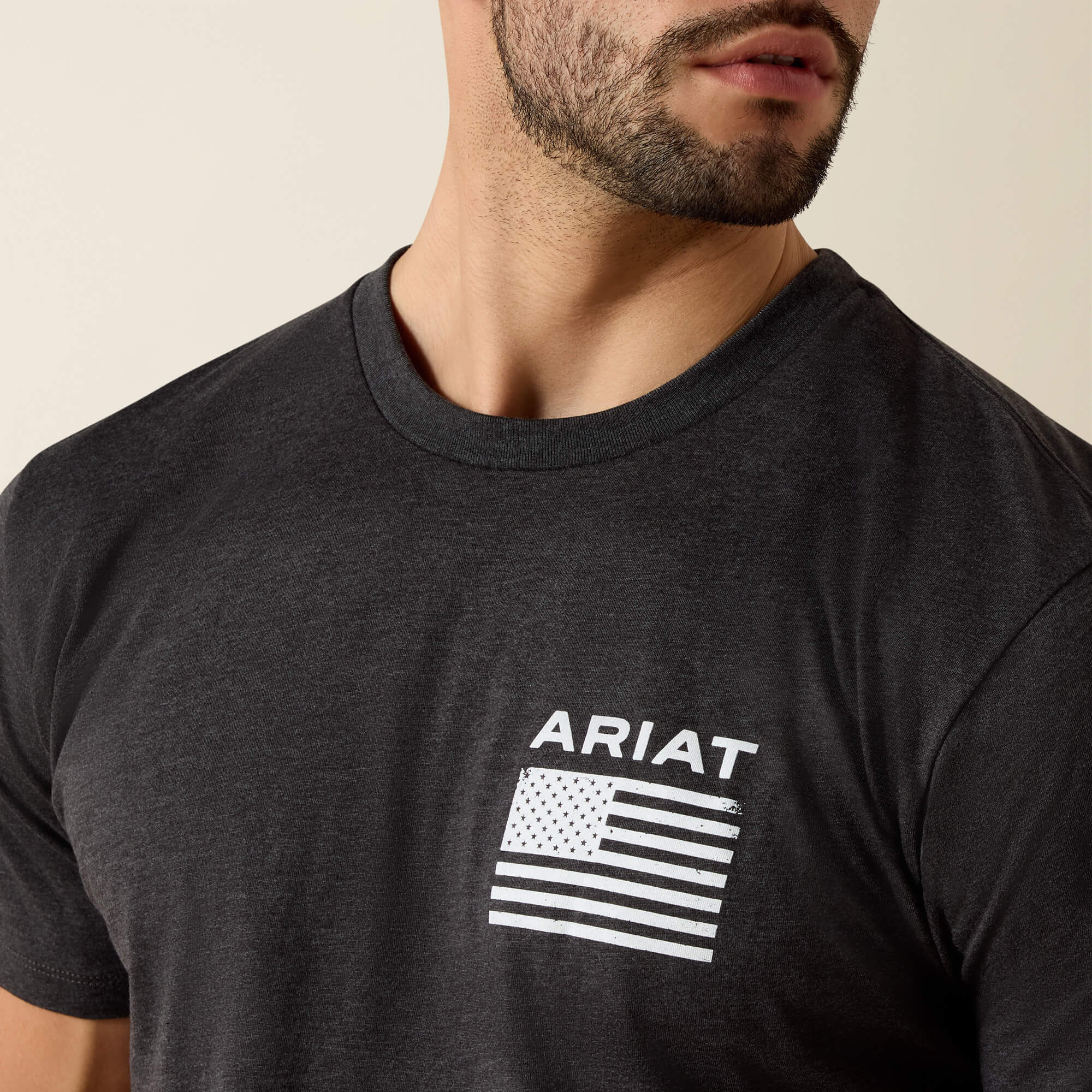 Ariat Freedom T-Shirt Men - CHARCOAL HEATHER