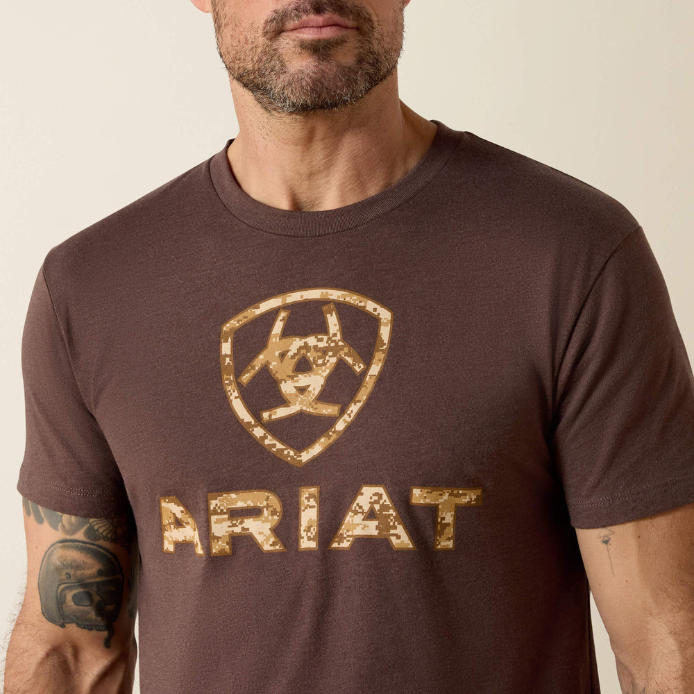 Liberty USA Digi Camo T-Shirt Men - BROWN HEATHER