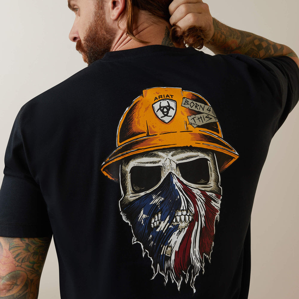 Rebar Workman Born For This T-Shirt Men - BLACK