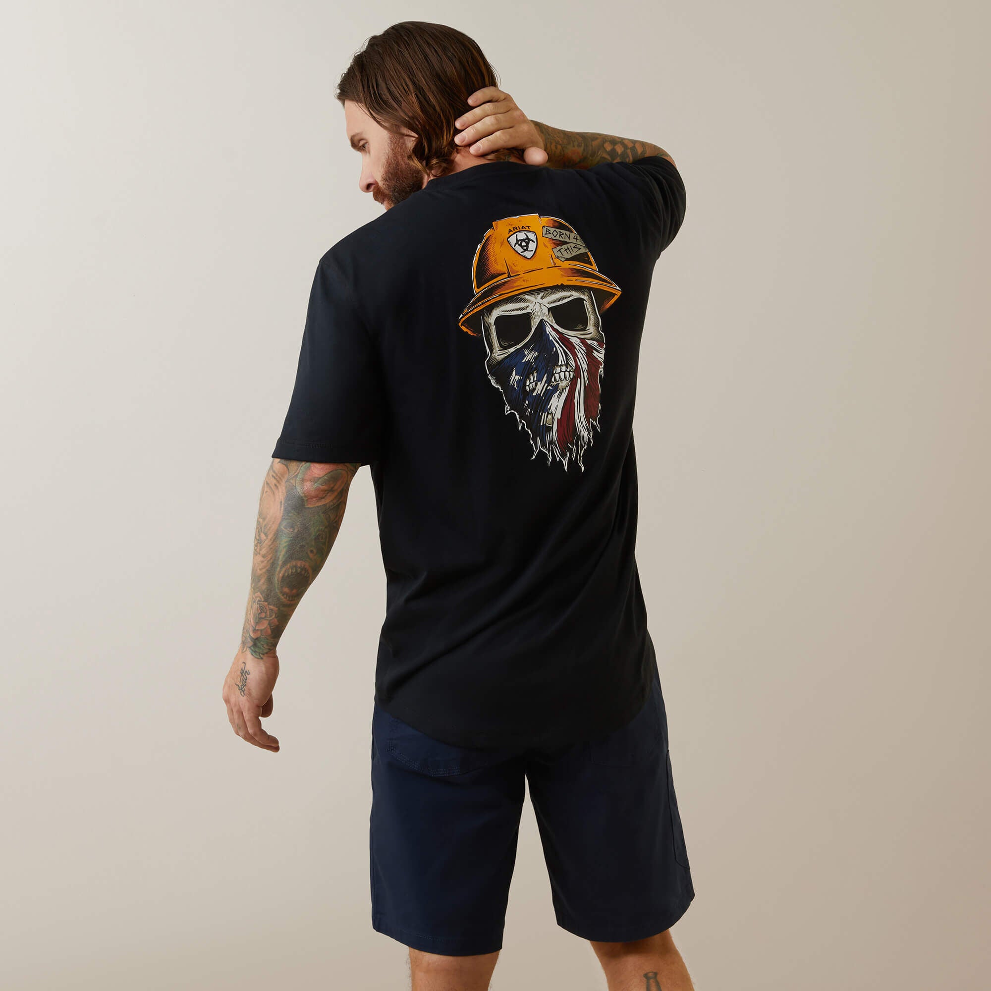 Rebar Workman Born For This T-Shirt Men - BLACK