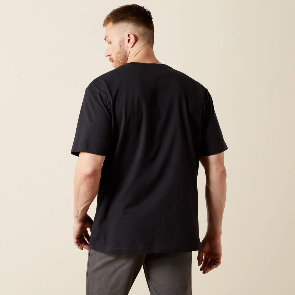 Rebar Cotton Strong Standard Pocket T-Shirt Men - BLACK