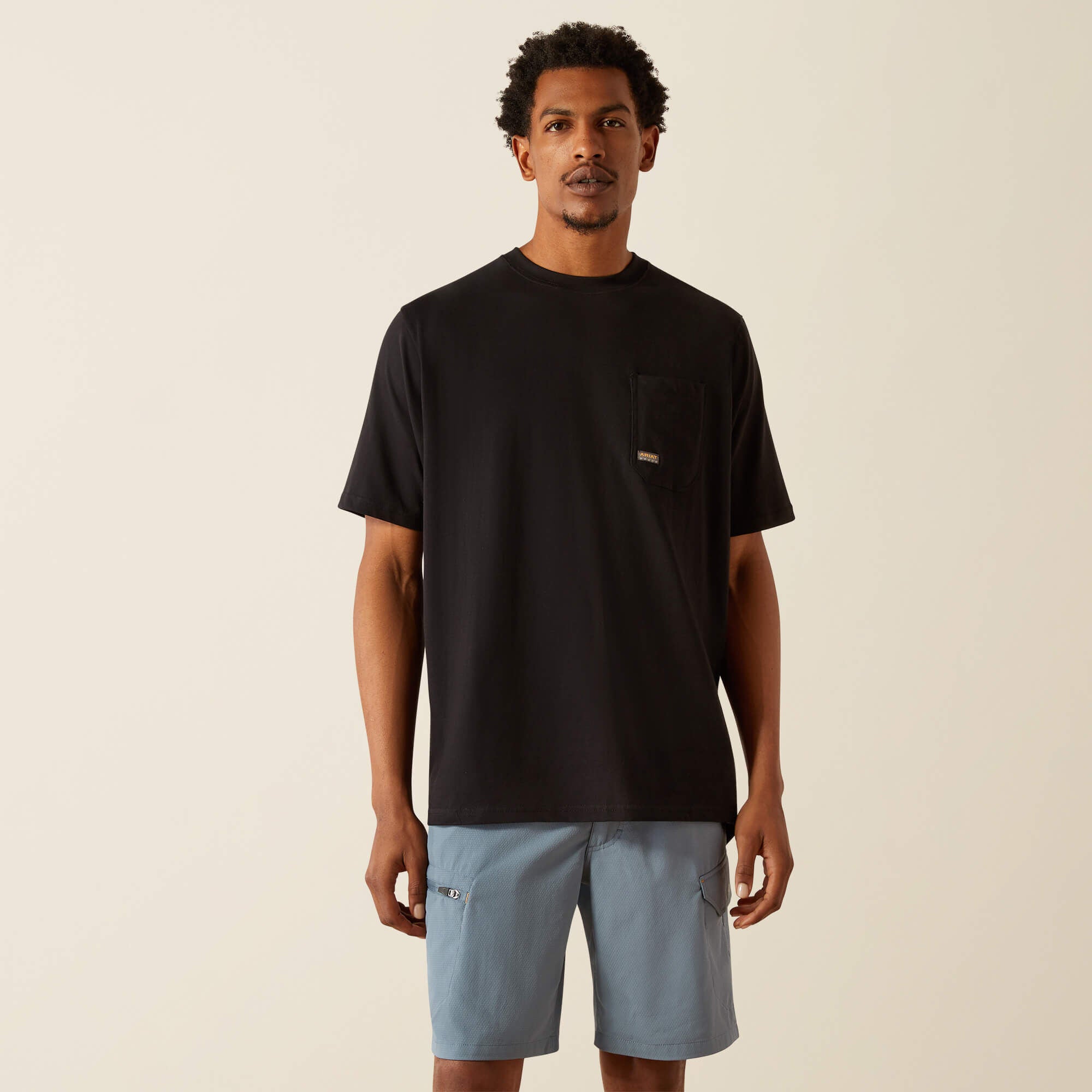 Rebar Cotton Strong Hardhead T-Shirt Men - BLACK