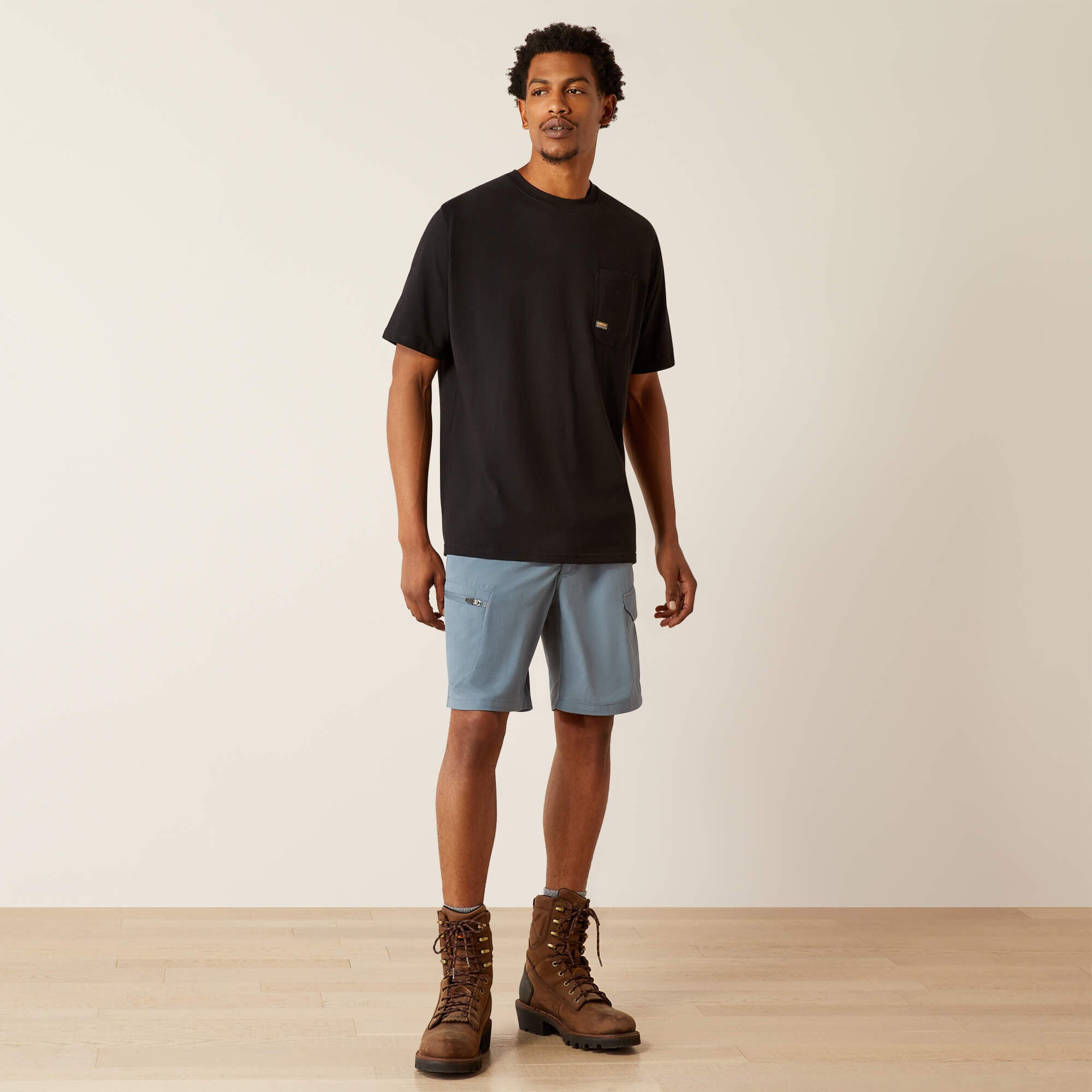 Rebar Cotton Strong Hardhead T-Shirt Men - BLACK