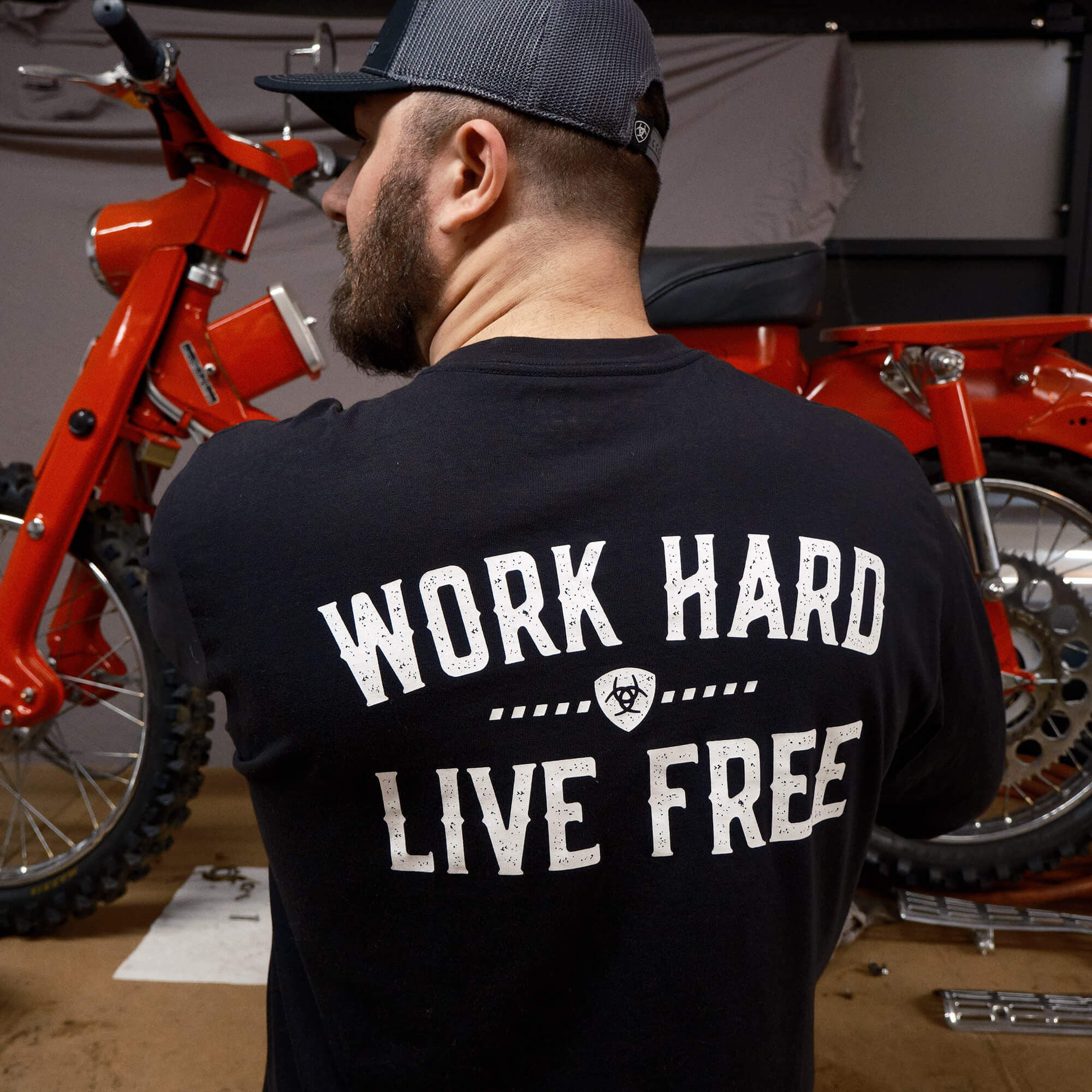Rebar Cotton Strong WHLF T-Shirt Men - BLACK