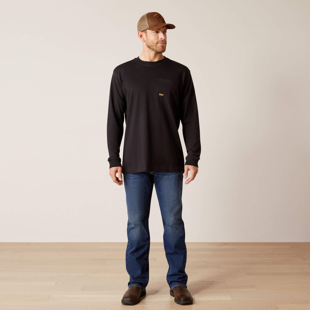 Rebar Cotton Strong WHLF T-Shirt Men - BLACK