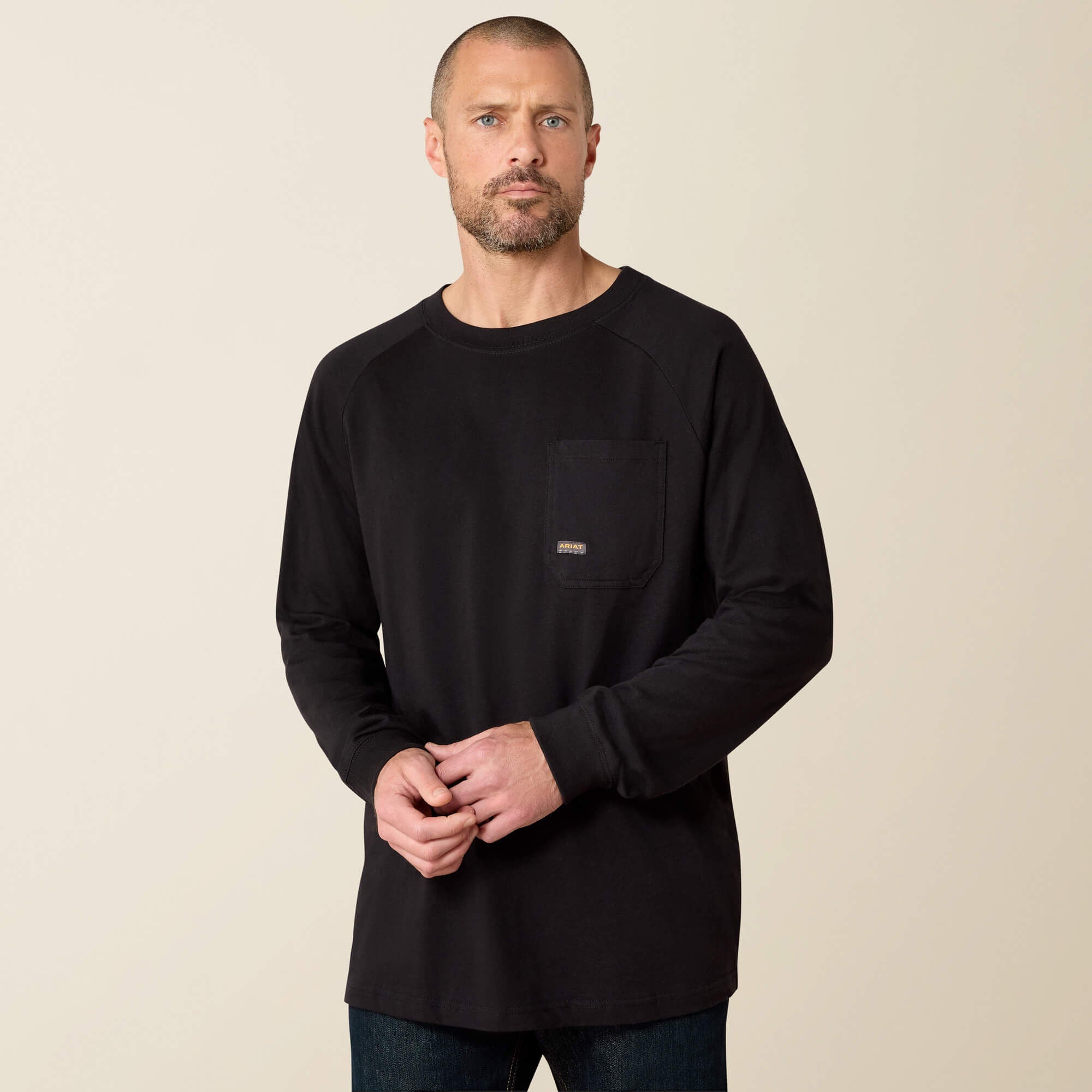 Rebar Cotton Strong Roughneck T-Shirt Men - BLACK