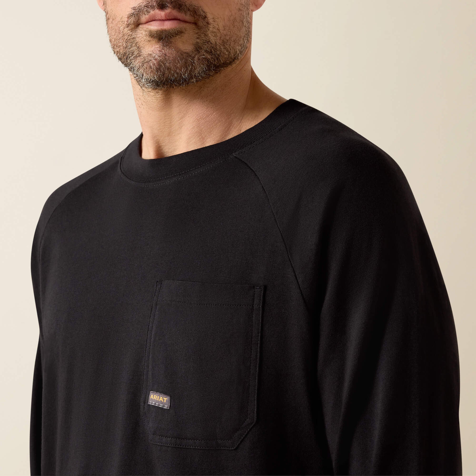 Rebar Cotton Strong Roughneck T-Shirt Men - BLACK
