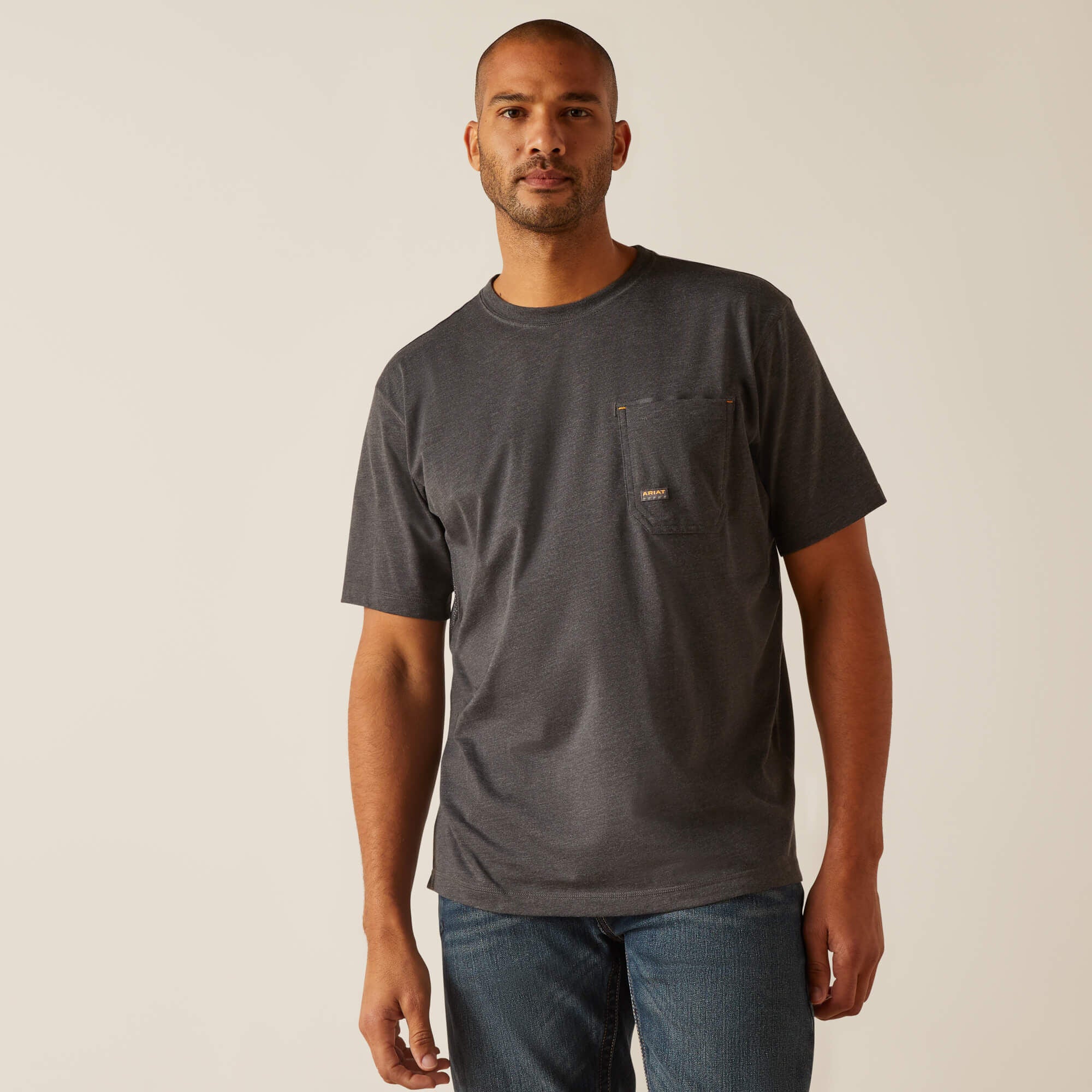 Rebar Workman Born For This T-Shirt Men - CHARCOAL/MEXICO