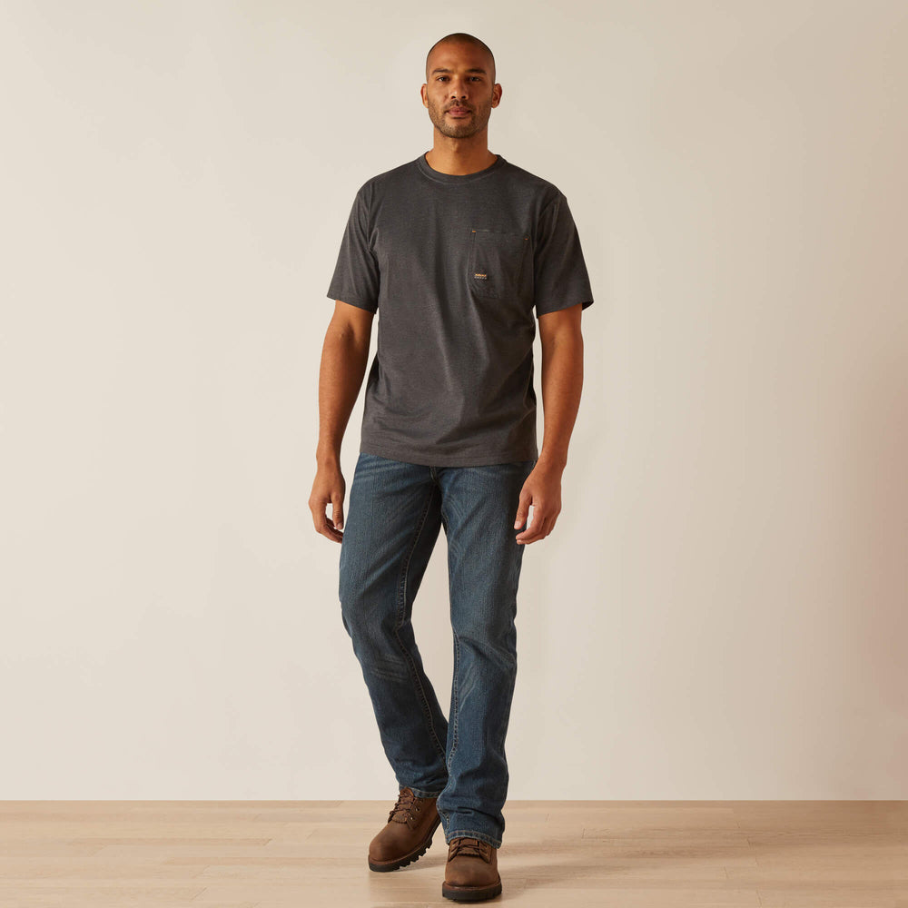 Rebar Workman Born For This T-Shirt Men - CHARCOAL/MEXICO