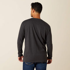 Rebar Cotton Strong Standard Pocket T-Shirt Men - CHARCOAL HEATHER