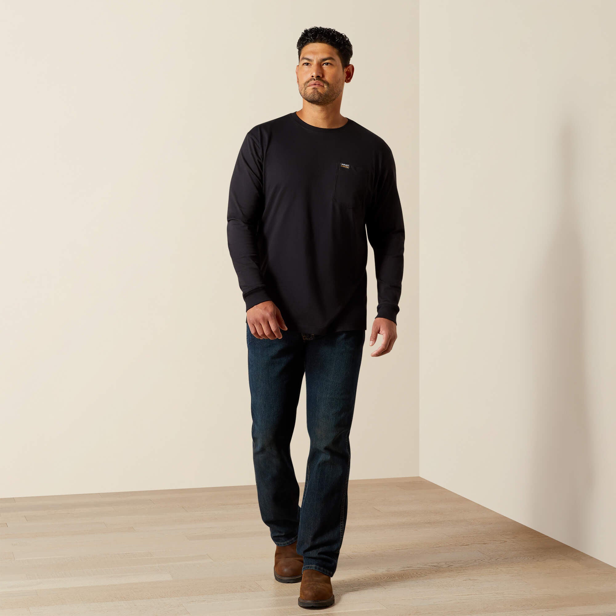 Rebar Cotton Strong Standard Pocket T-Shirt Men - BLACK