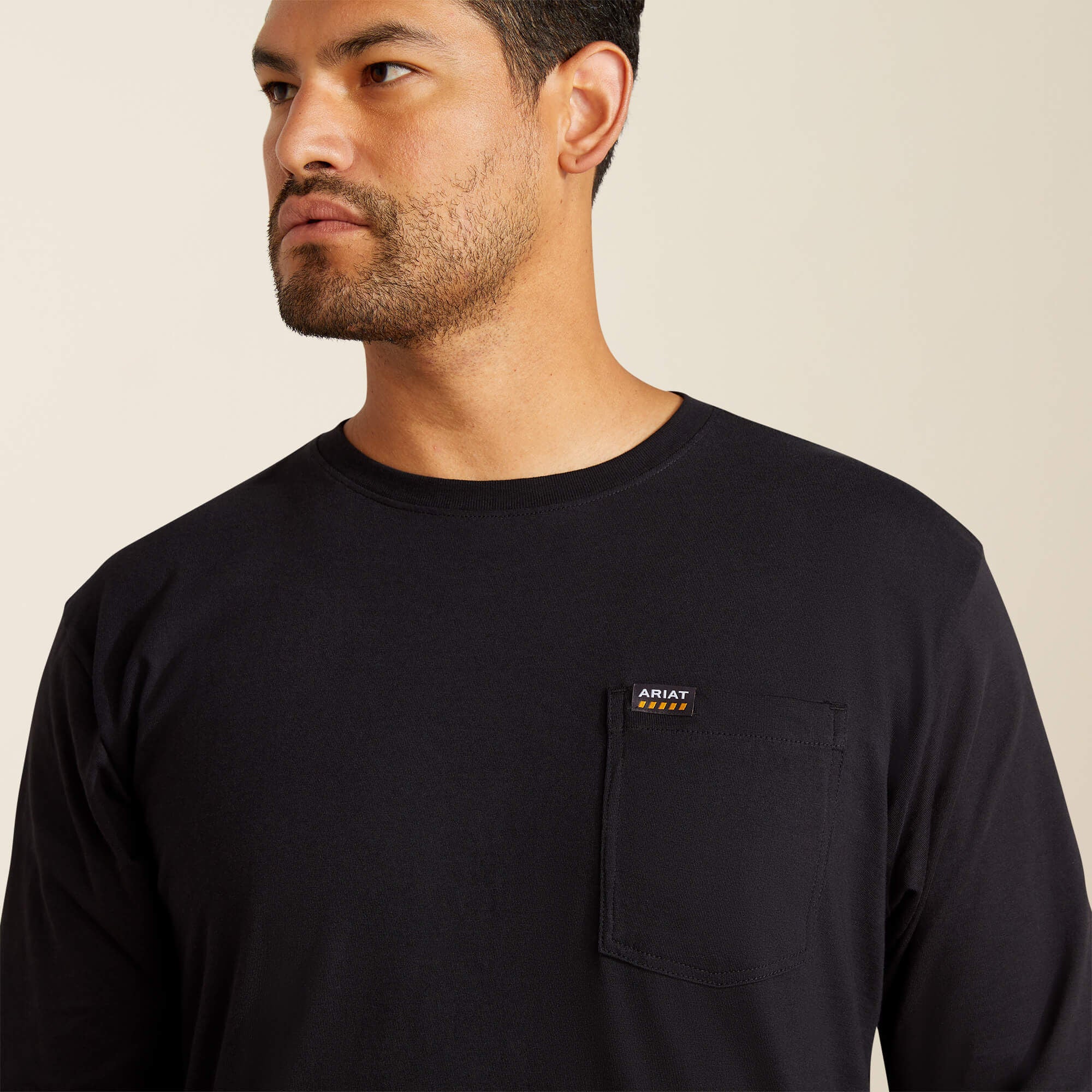 Rebar Cotton Strong Standard Pocket T-Shirt Men - BLACK