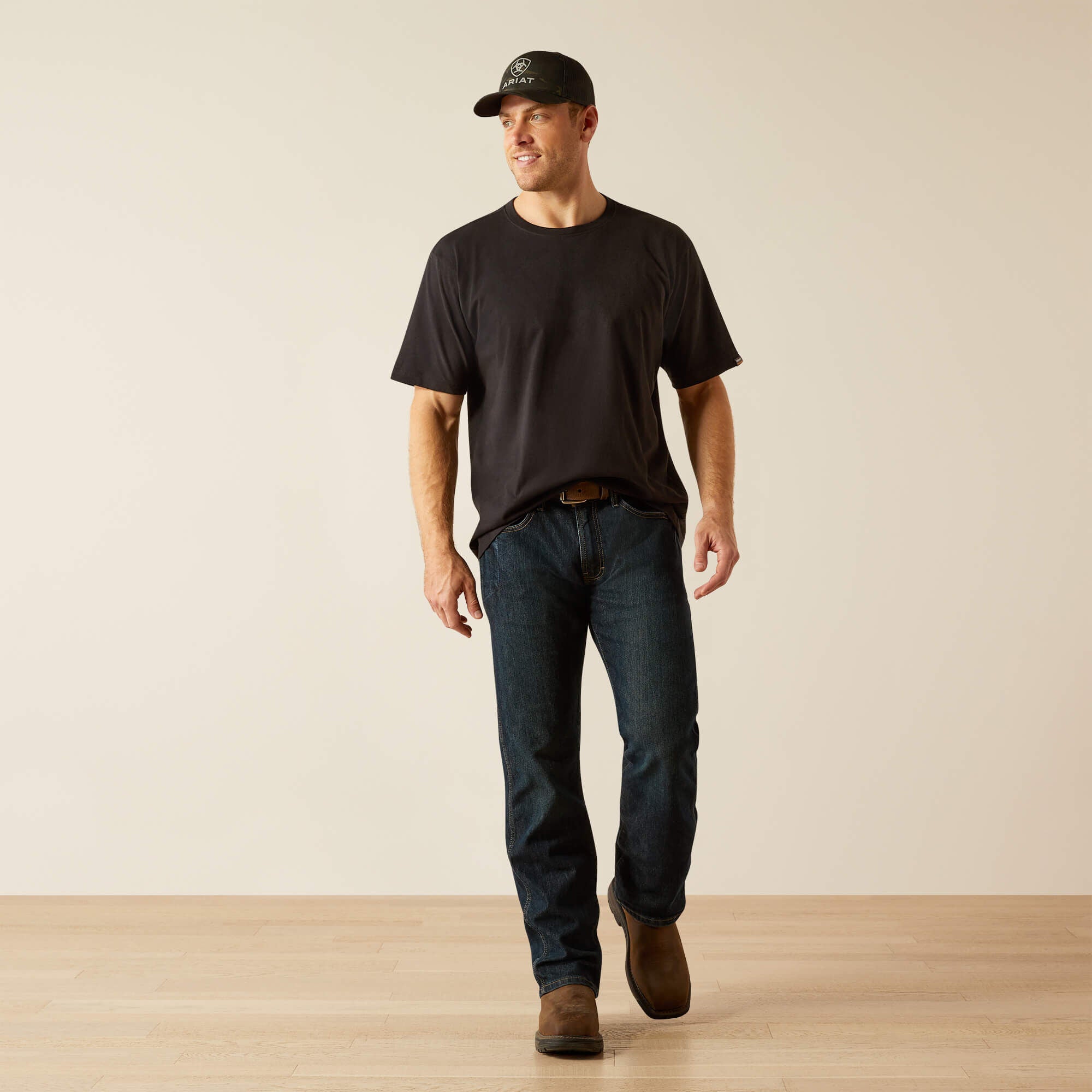 Rebar Cotton Strong Standard T-Shirt Men - BLACK