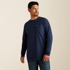 Rebar Cotton Strong Standard Pocket T-Shirt Men - NAVY