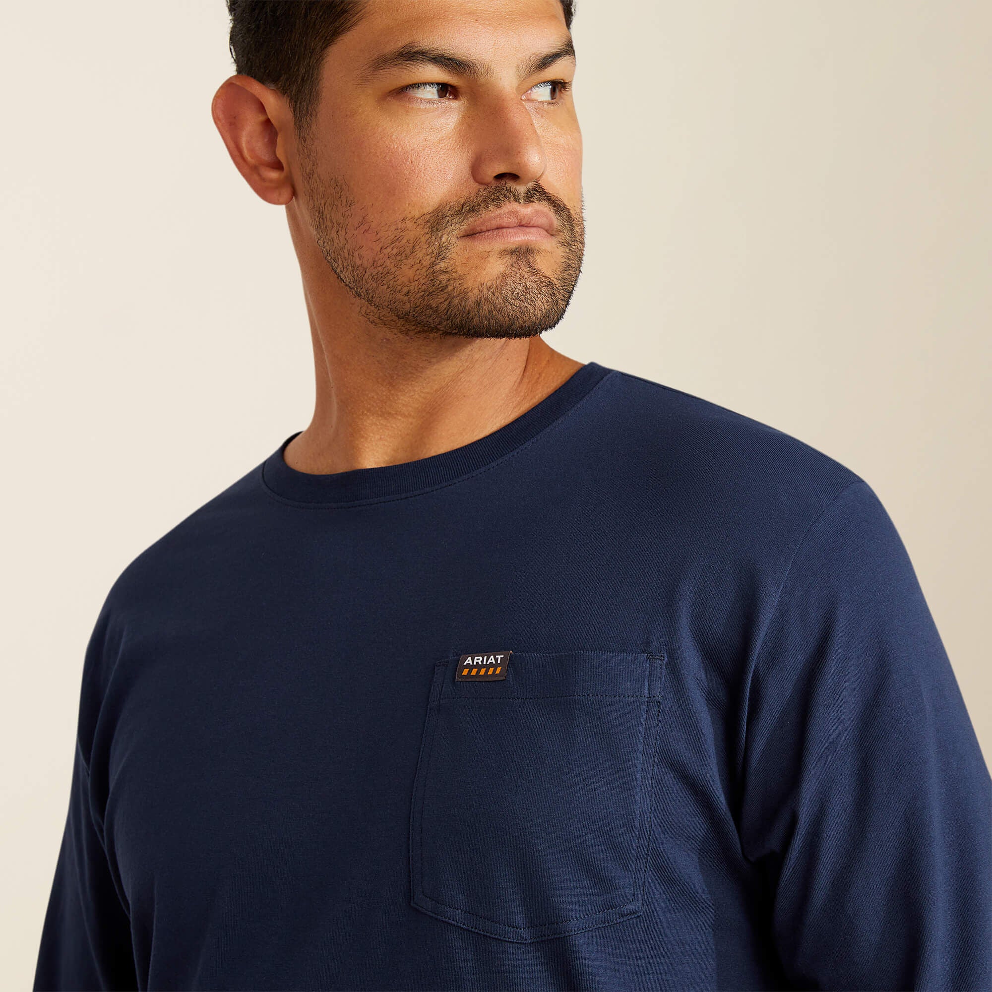 Rebar Cotton Strong Standard Pocket T-Shirt Men - NAVY
