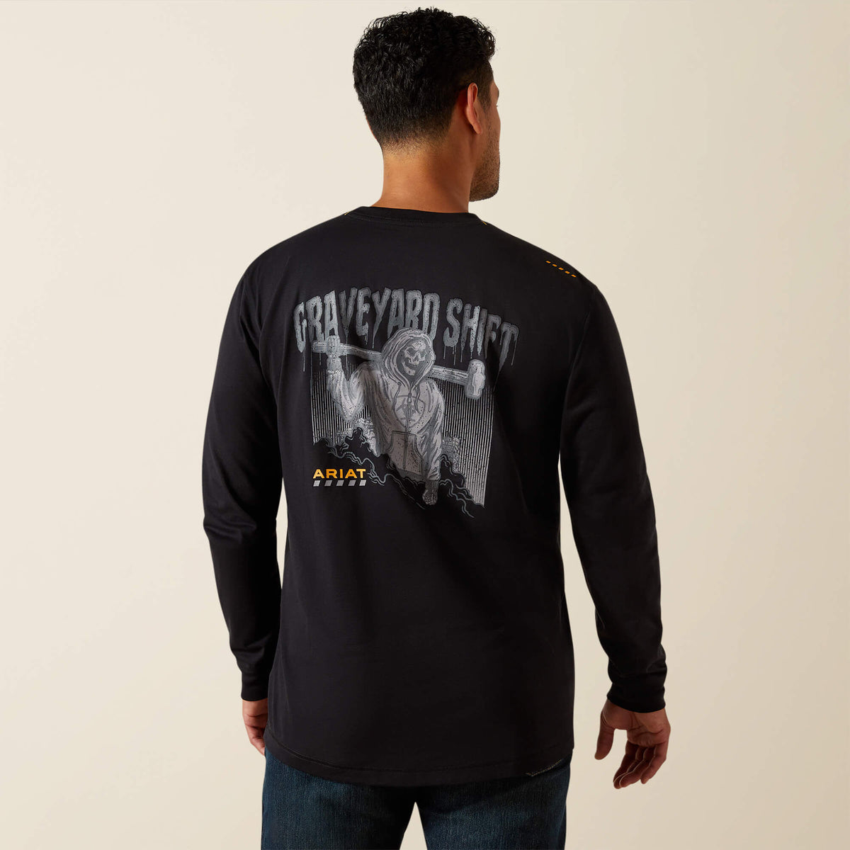 Rebar Workman Graveyard T-Shirt Men - BLACK
