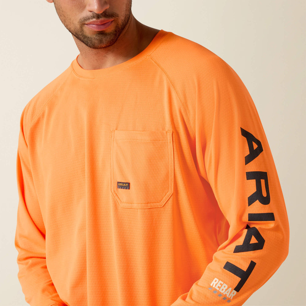 Rebar Heat Fighter T-Shirt Men - NEON ORANGE