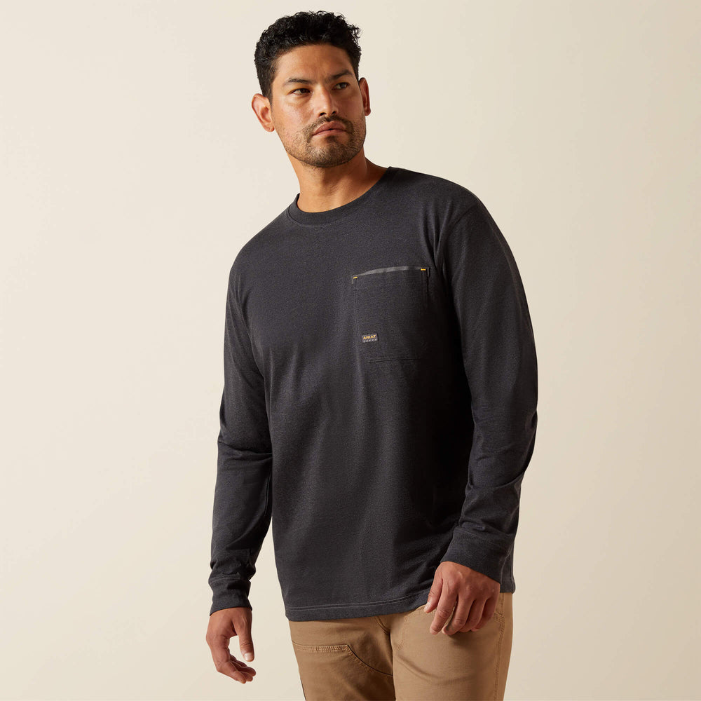 Rebar Workman Born For This T-Shirt Men - CHARCOAL HEATHER/MEXICO