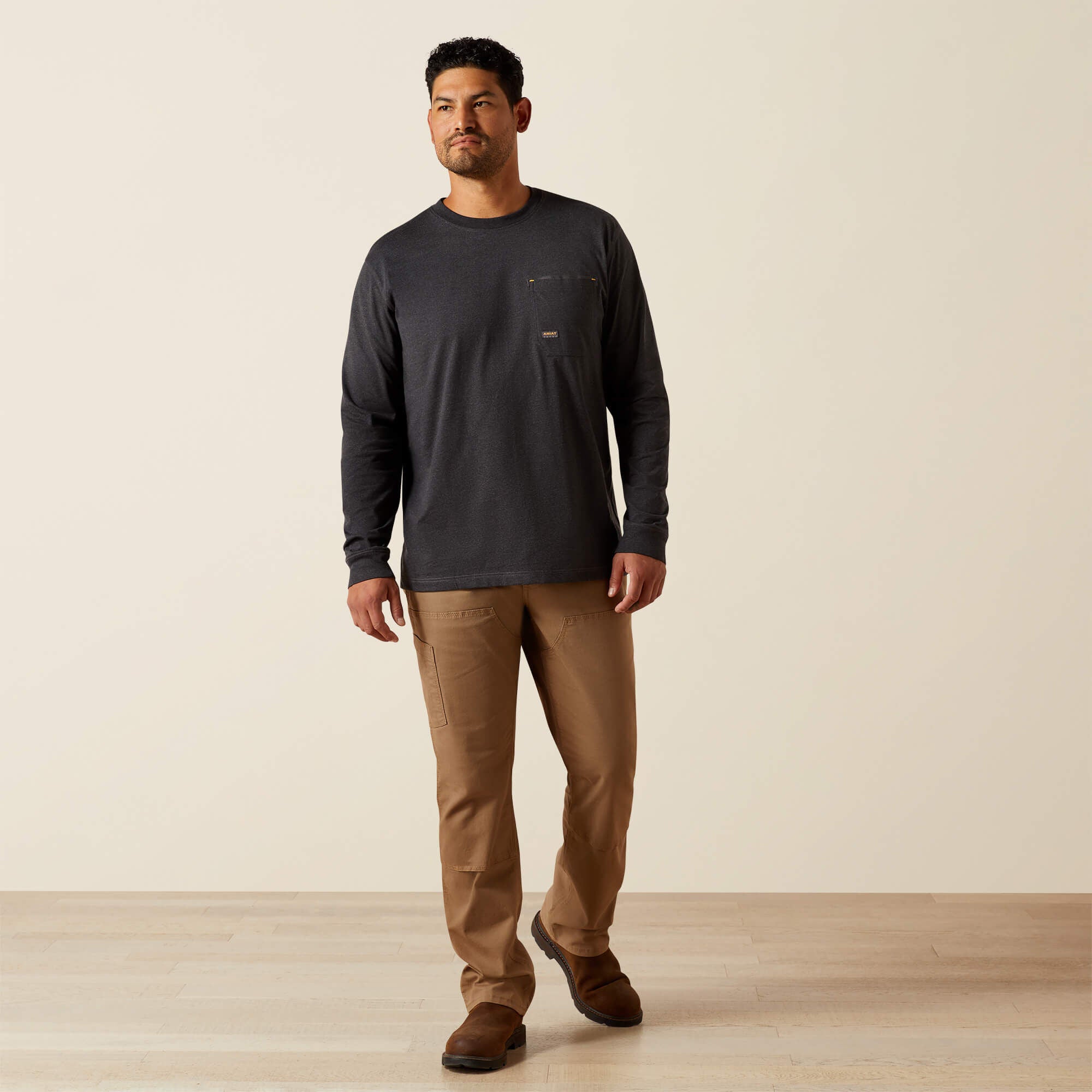 Rebar Workman Born For This T-Shirt Men - CHARCOAL HEATHER/MEXICO