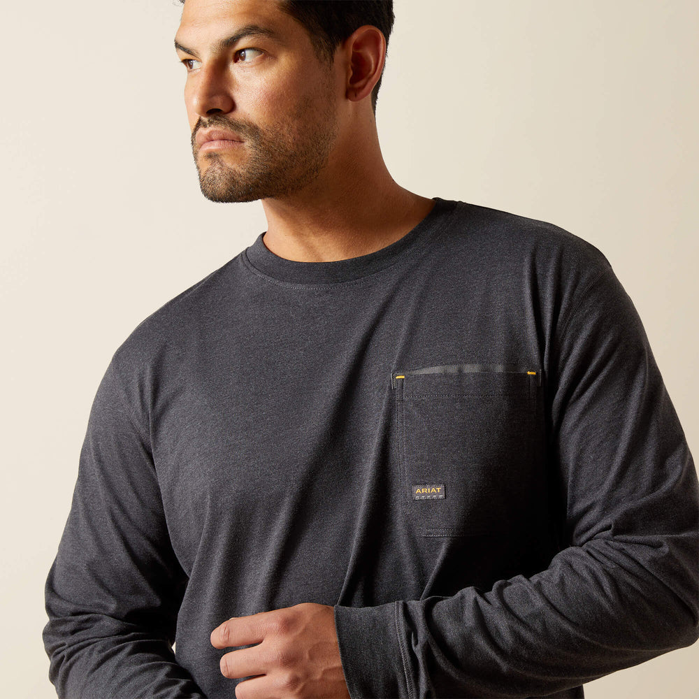 Rebar Workman Born For This T-Shirt Men - CHARCOAL HEATHER/MEXICO
