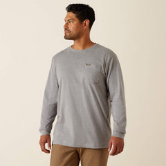 Rebar Cotton Strong Working Class T-Shirt Men - HEATHER GREY