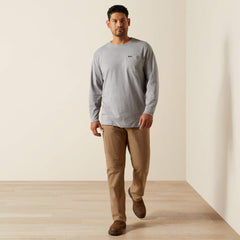 Rebar Cotton Strong Working Class T-Shirt Men - HEATHER GREY