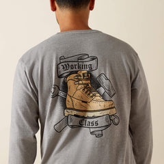 Rebar Cotton Strong Working Class T-Shirt Men - HEATHER GREY