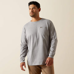 Rebar Cotton Strong Standard Pocket T-Shirt Men - HEATHER GREY
