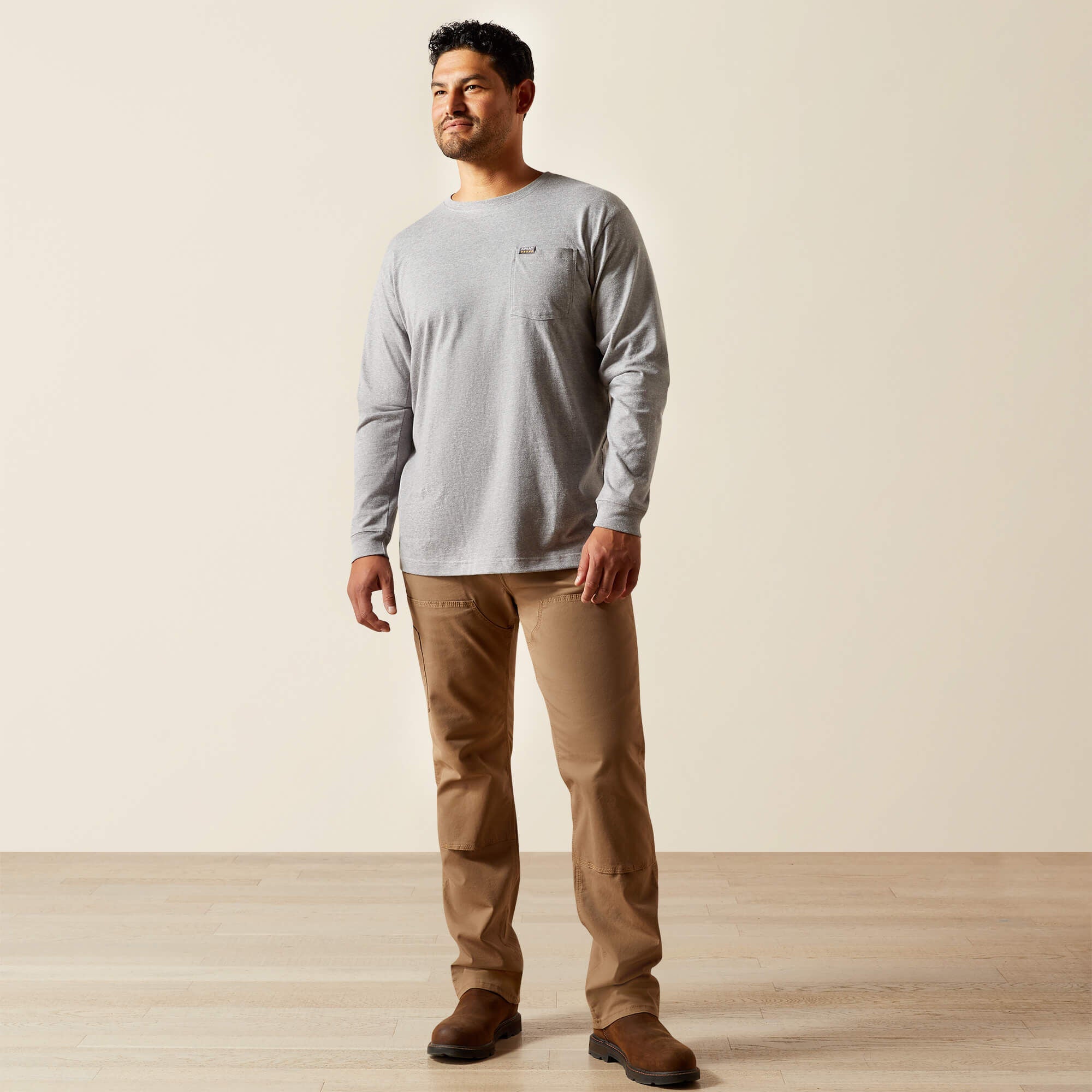 Rebar Cotton Strong Standard Pocket T-Shirt Men - HEATHER GREY