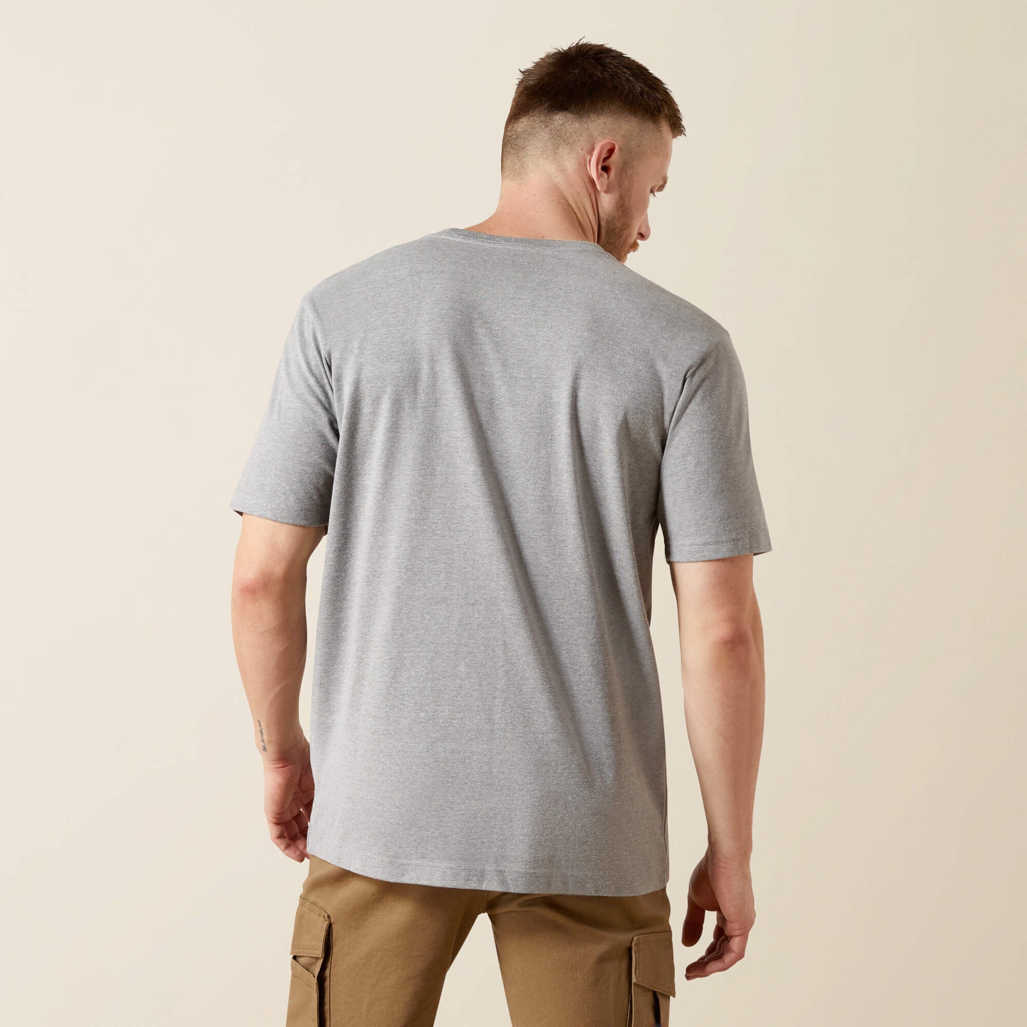 Rebar Cotton Strong Standard Pocket T-Shirt Men - HEATHER GREY