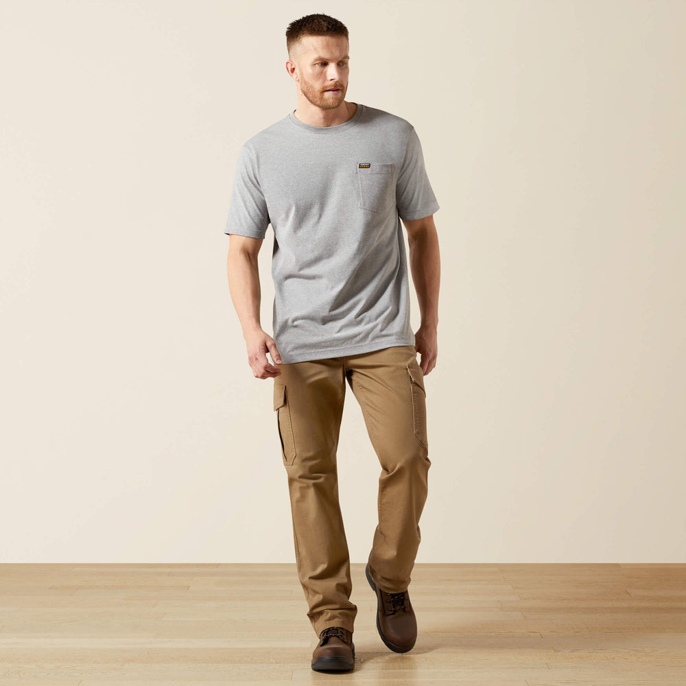 Rebar Cotton Strong Standard Pocket T-Shirt Men - HEATHER GREY
