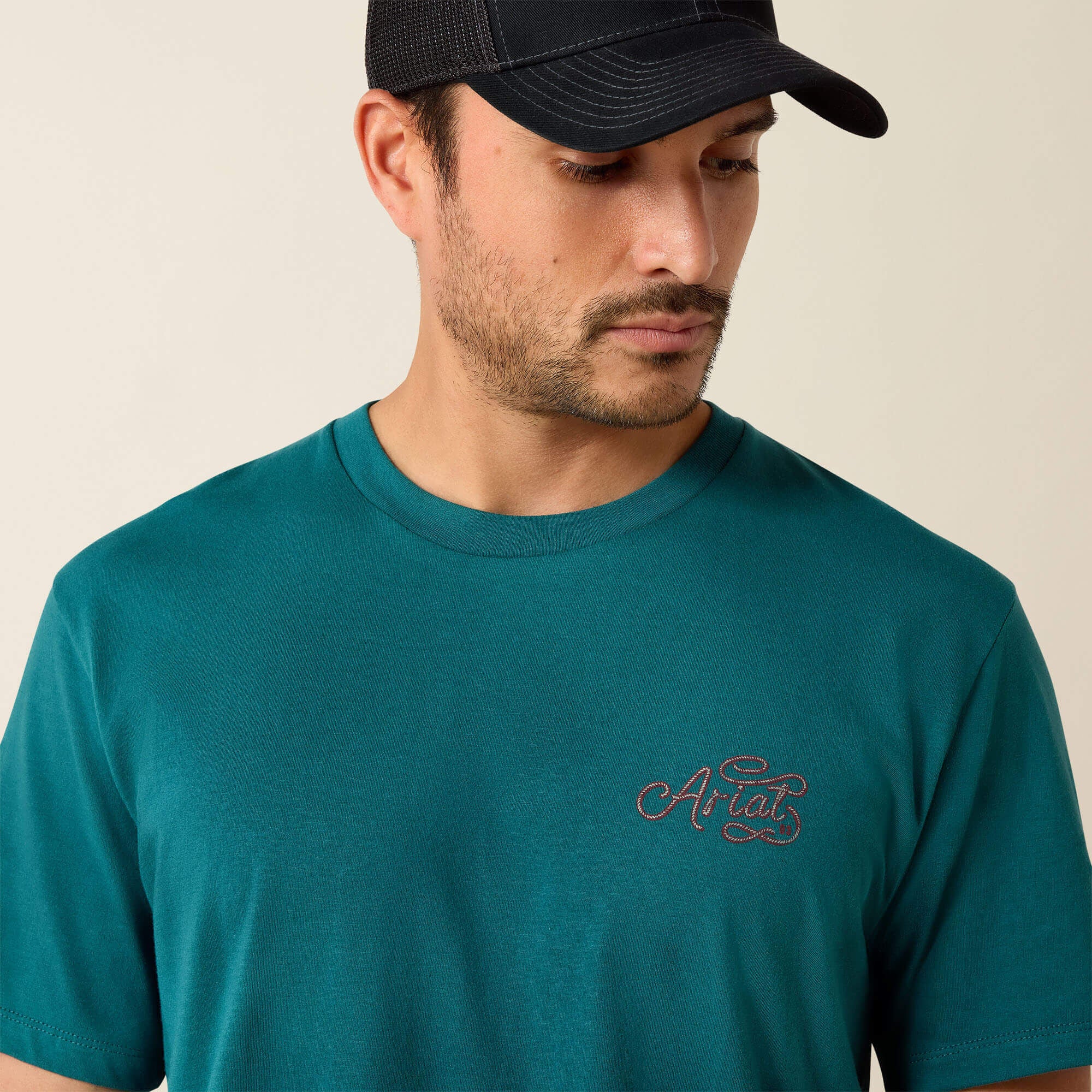 Ariat Cattle Skull Freedom Classic Fit T-Shirt Men - MEDITERRANEAN