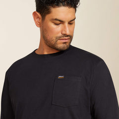 Rebar Cotton Strong Hardhead T-Shirt Men - BLACK