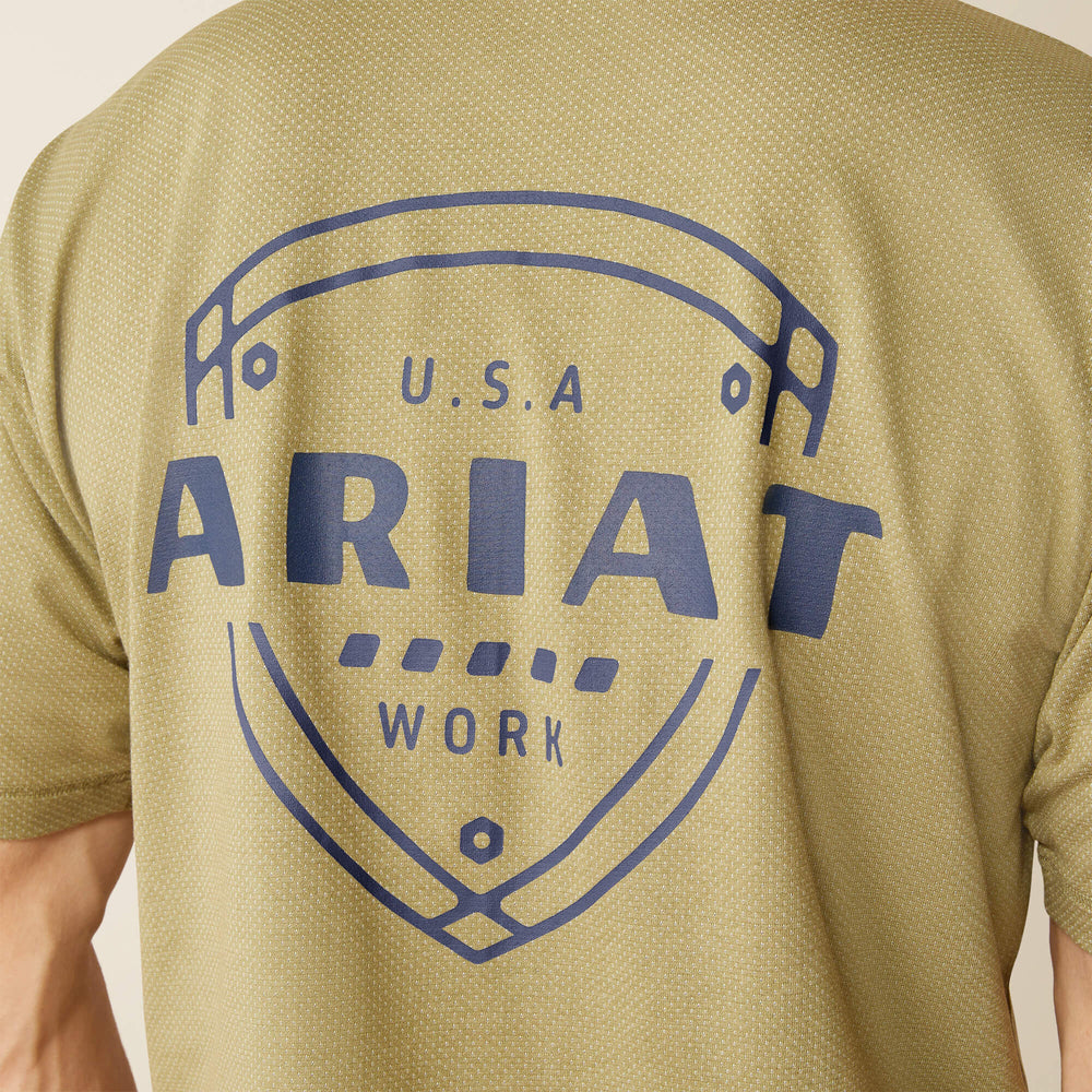 Rebar Workman 360 Shield Pocket T-Shirt Men - OIL GREEN