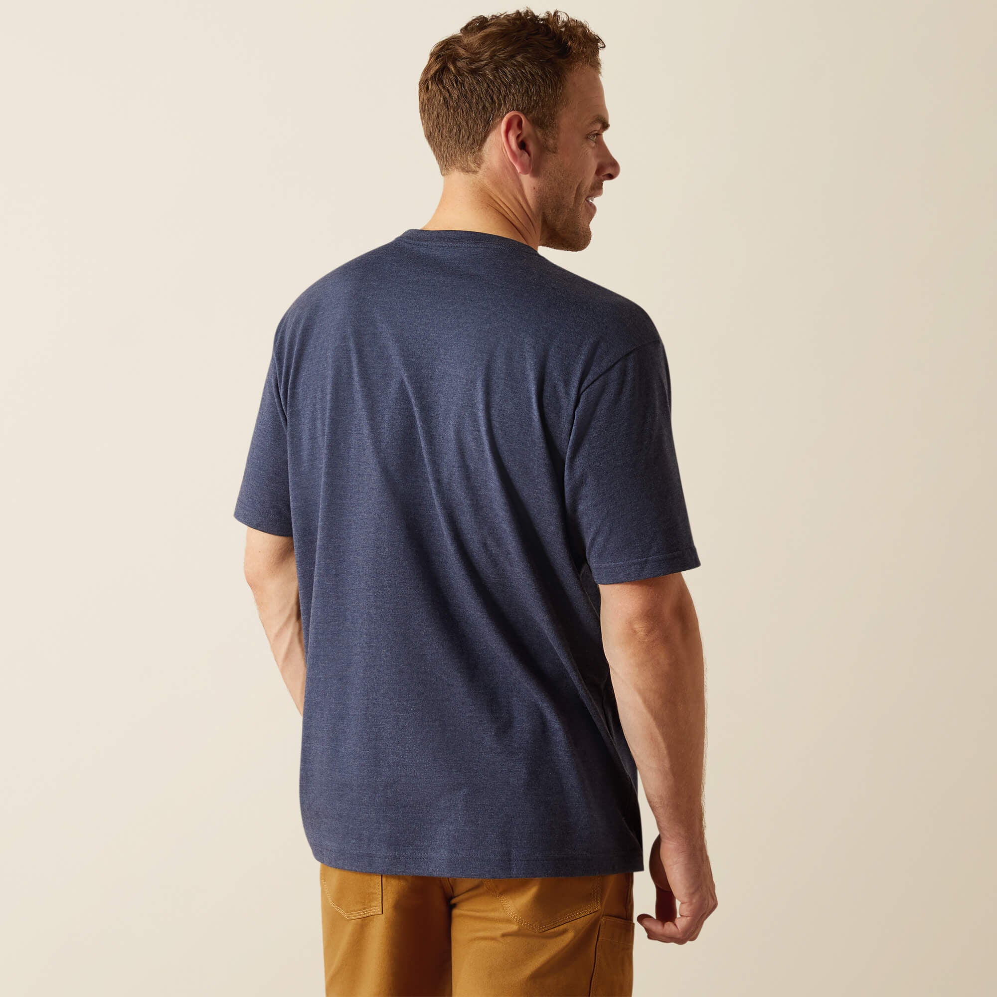 Rebar Cotton Strong Standard T-Shirt Men - NAVY HEATHER