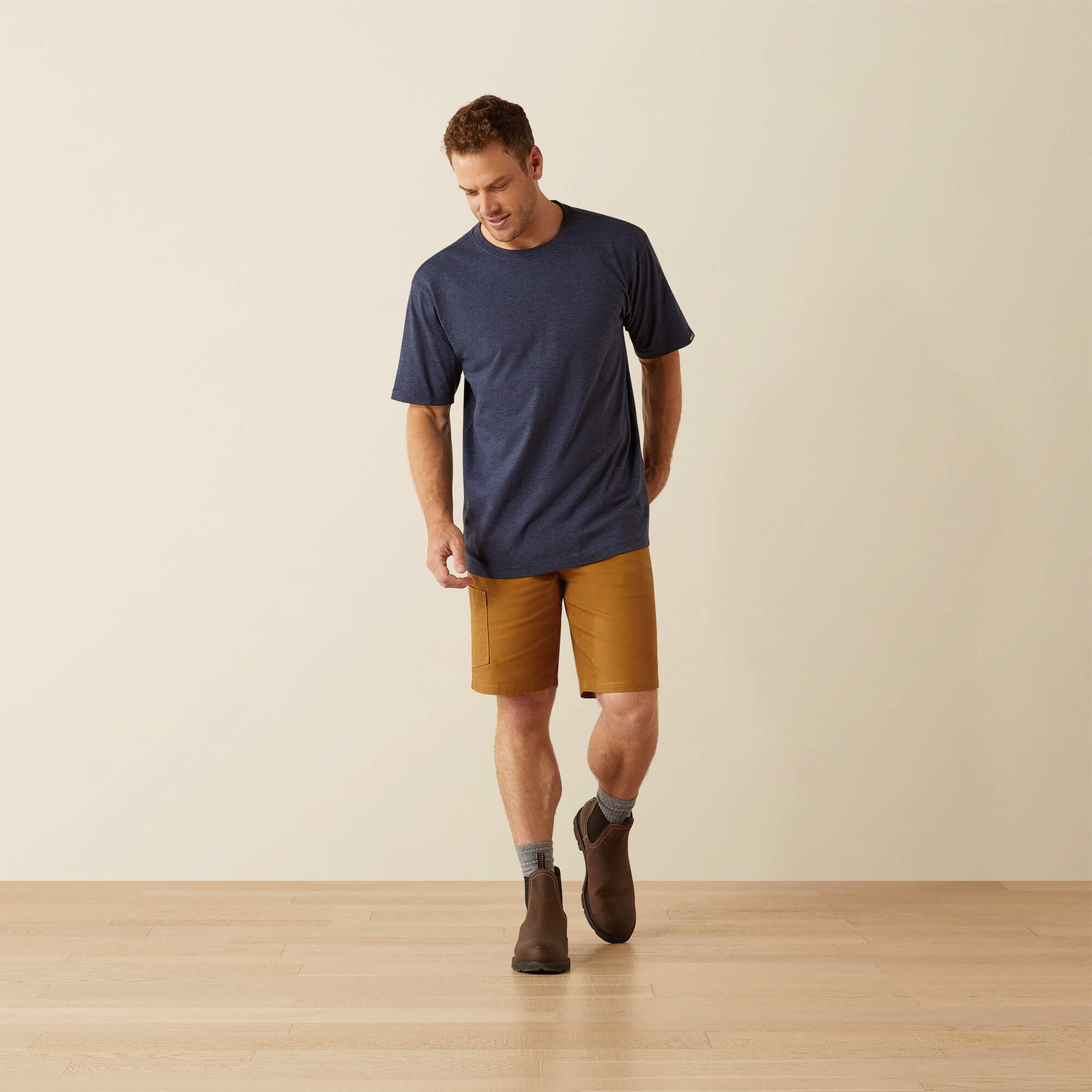 Rebar Cotton Strong Standard T-Shirt Men - NAVY HEATHER