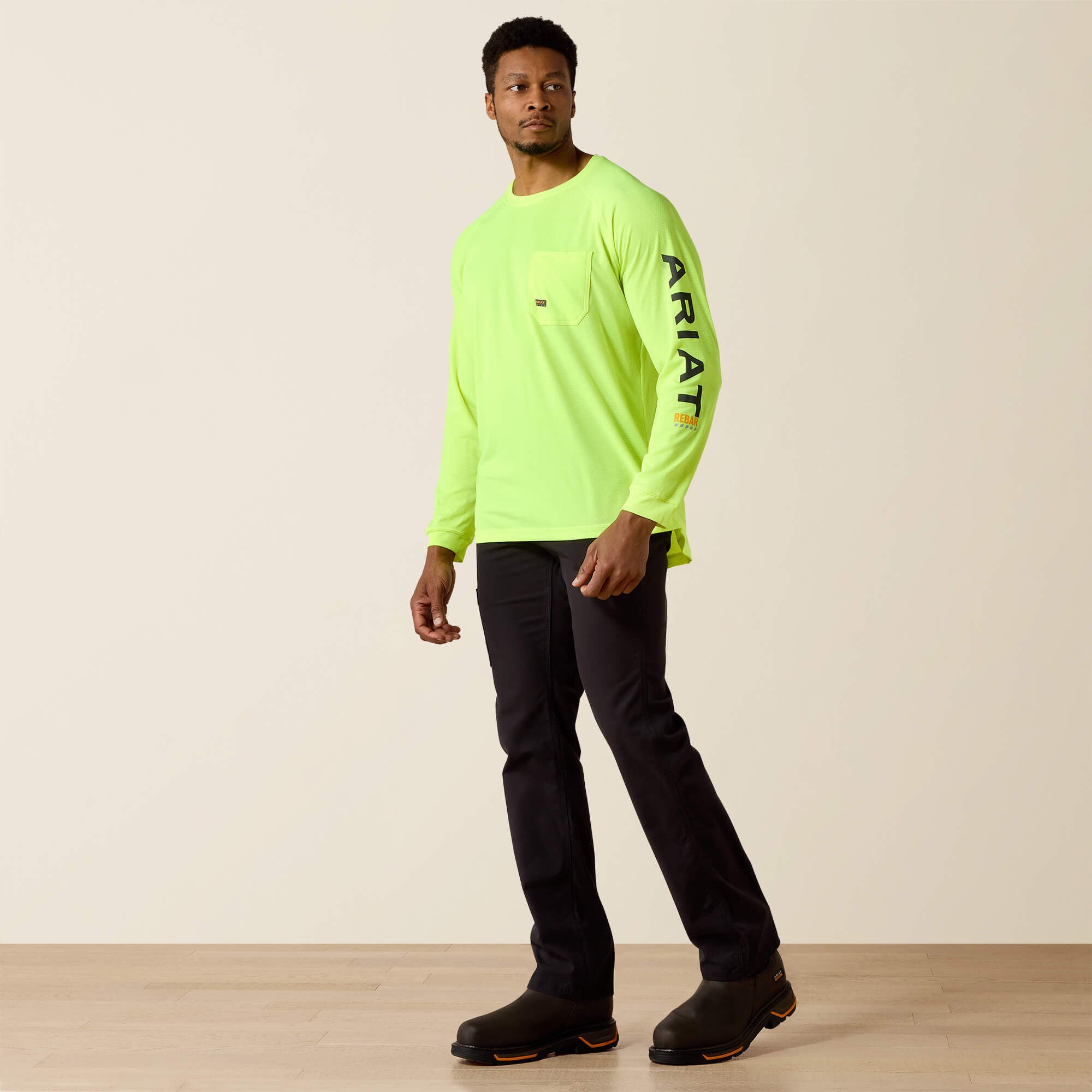 Rebar Heat Fighter T-Shirt Men - NEON LIME