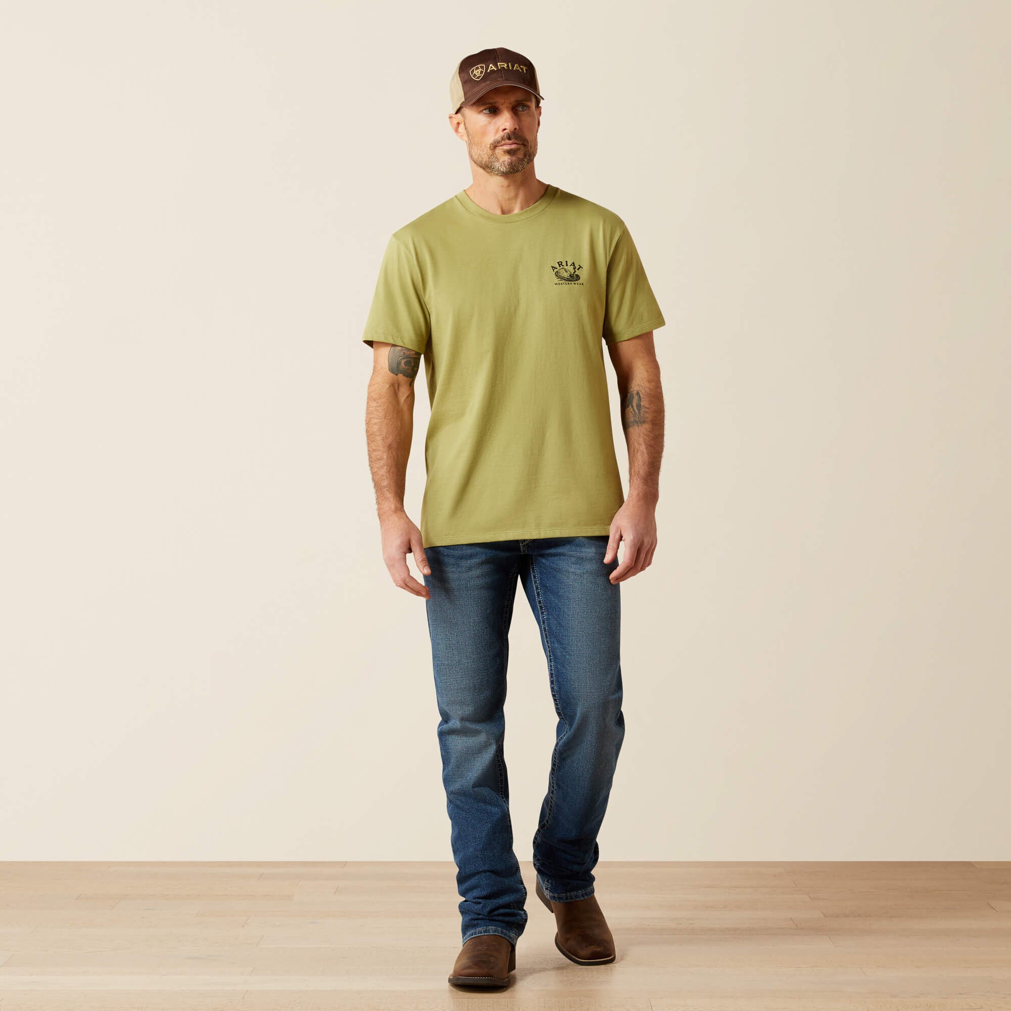 Ariat Rattler Warning T-Shirt Men - TENT GREEN