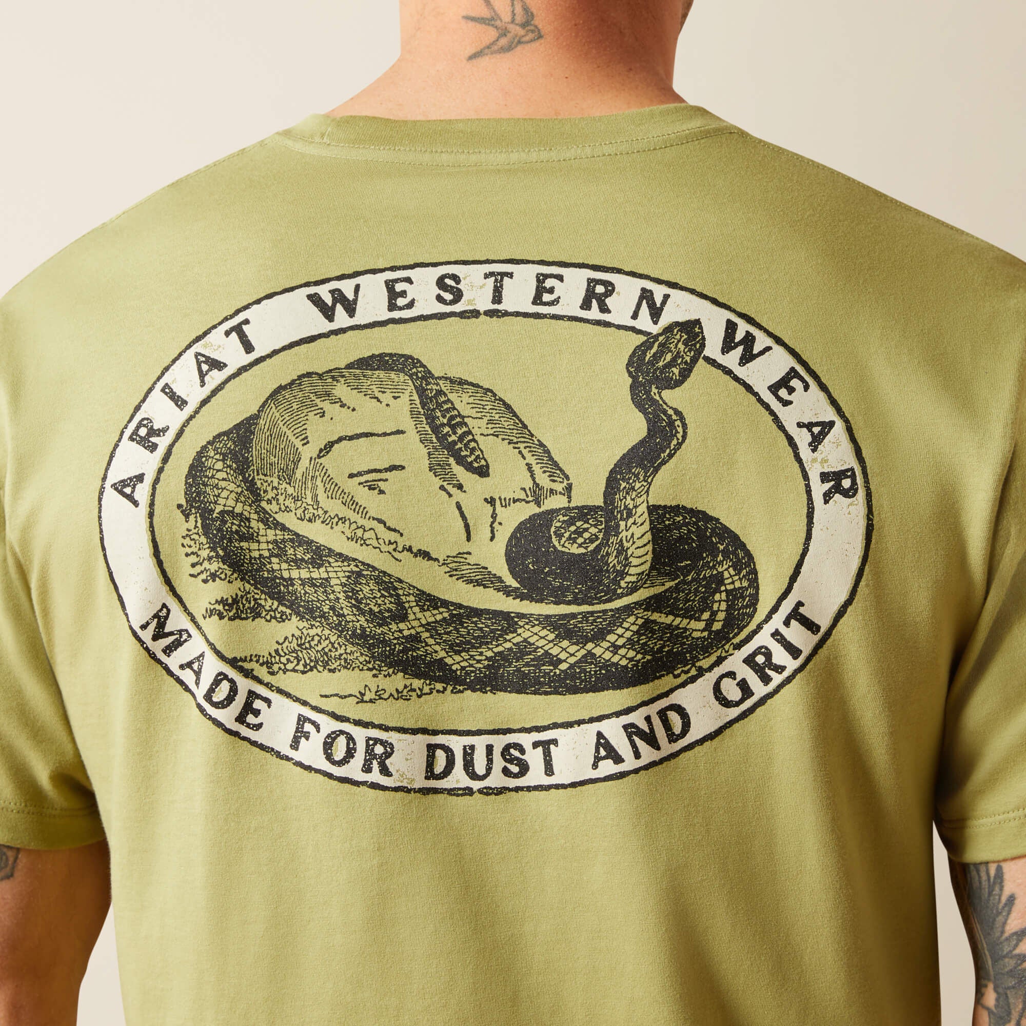 Ariat Rattler Warning T-Shirt Men - TENT GREEN