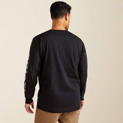Rebar Workman Logo T-Shirt Men - BLACK/ALLOY