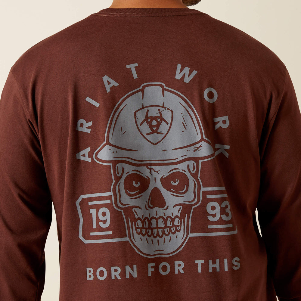 Rebar Cotton Strong Hardhead T-Shirt Men - BITTER CHOCOLATE