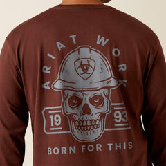 Rebar Cotton Strong Hardhead T-Shirt Men - BITTER CHOCOLATE