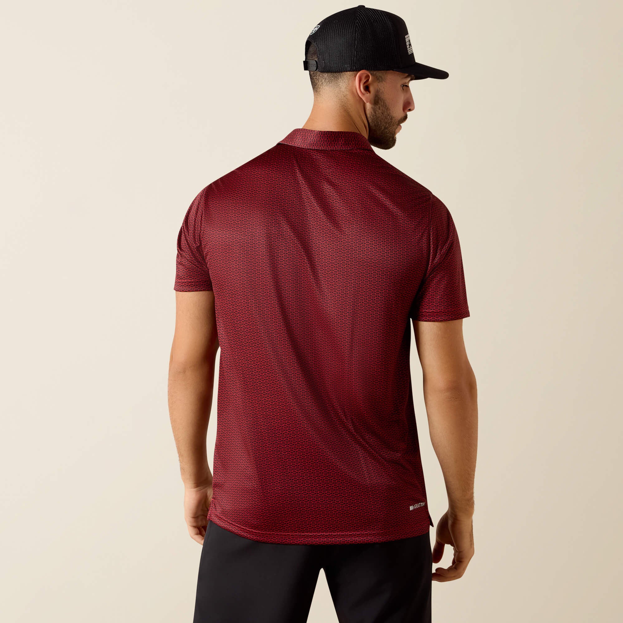 All Over Print Fitted Polo Men - CHILI PEPPER TRIBE GEO PRINT