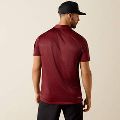 All Over Print Fitted Polo Men - CHILI PEPPER TRIBE GEO PRINT